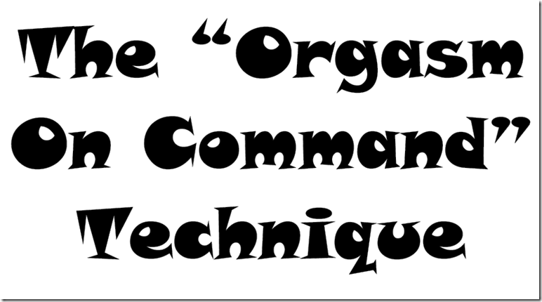 Orgasm on Command - Jason King