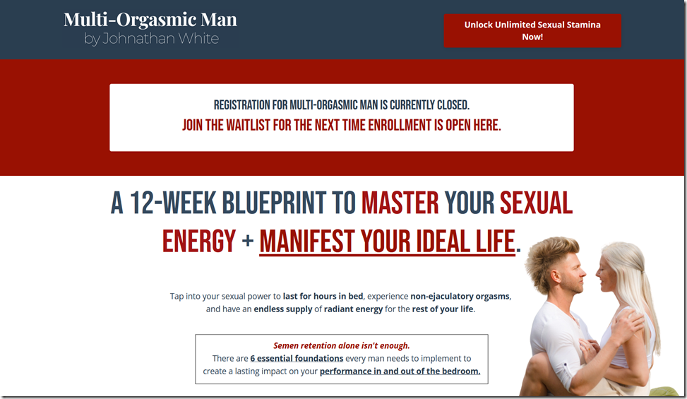 Johnathan White - Multi-Orgasmic Man 2.0
