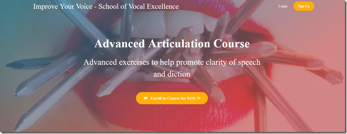 Advanced Articulation Course