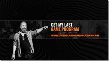 Owen Cook - Owen Last Game Program 1